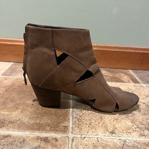 Brown Booties Size 9.5 Franco Sarto